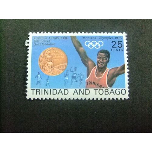 51 Trinidad Tobago 1977 /Jeux Olympiques De Montréal - Médaille D'Or Hasely Crawfort / Yvert 354 Fu