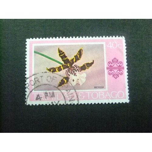 51 Trinidad, Tobago, 1978 / Orchidée Miltassia / Yvert 374 Fu