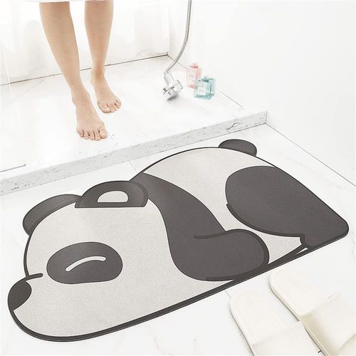 Tapis De Bain Super Absorbant Panda De Dessin Anim¿¿, Tapis De Salle De Bain Antid¿¿Rapant ¿¿ S¿¿Chage Rapide, Tapis De Douche, Tapis De Sol