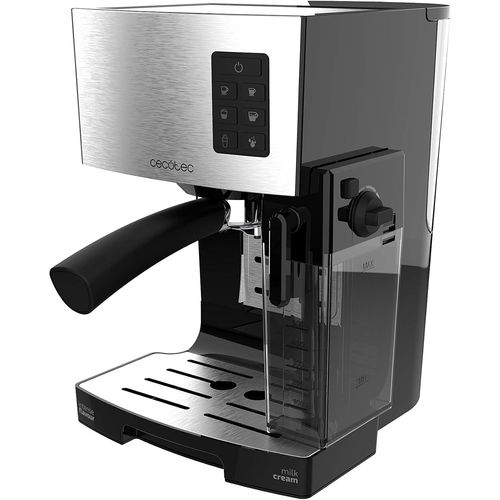 ChenQuanSarl-Machine À Café Express Semi-Automatique Power Instant-Ccino 20. Réservoir De Lait, Cappuccino En Une Seule Étape, 20Bars De Pression Et Thermoblock, Inox, 1450W.
