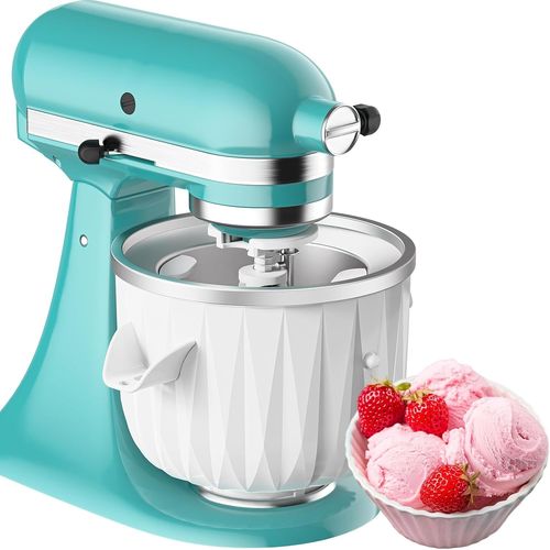 ChenQuanSarl-Embout Pour Crème Glacée Pour Kitchenaid, Compatible Avec Les Batteurs 4,5-6 Qt, Sorbetière 2 Quart Pour Sorbet, Gelato, Frozen Yogurt