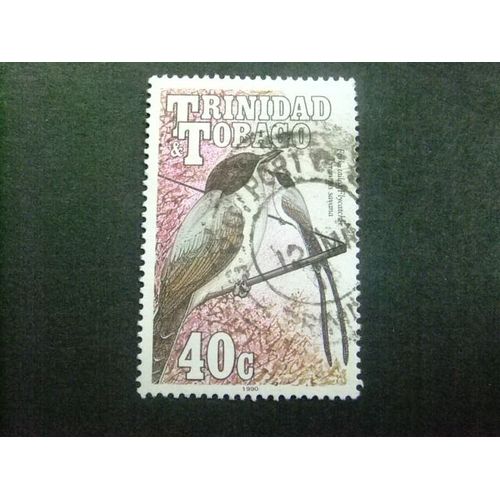 51 Trinidad, Tobago, 1990 / Faune, Oiseaux, Tyrannus Savana / Yvert 653 Fu
