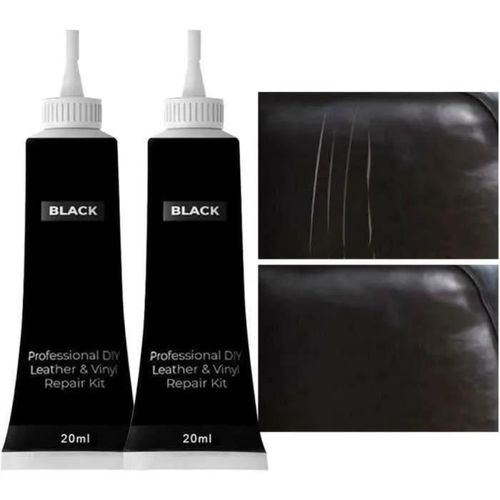 Renovateur Cuir,Leather Repair Cream,Pâte Réparatrice Cuir,Noir Crème Réparatrice Cuir, 3pcs Pâte Réparatrice Simili Cuir