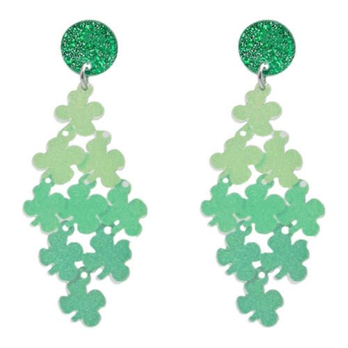 1 Paire Boucles D'oreilles Shamrock