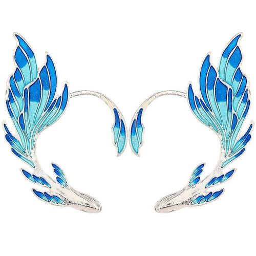 2pcs Elfe Oreille Cuffs Fairy Clip Sur Les Boucles D'oreilles Boucles D'oreilles Enveloppe D'oreille Pour Femmes