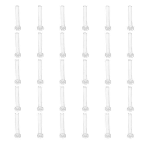 50 Pcs Boucles D'oreilles Sensibles Manches D'oreille Poteaux De Boucle D'oreille Perc¿¿E Couverture Transparent Du Trou D'oreille Clair