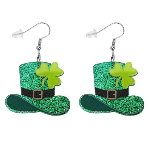 1 Paire Boucles D'oreilles St Patrick Enveloppe Les Boucles D'oreilles Magiques Boucles D'oreilles De Tr¿¿Fle