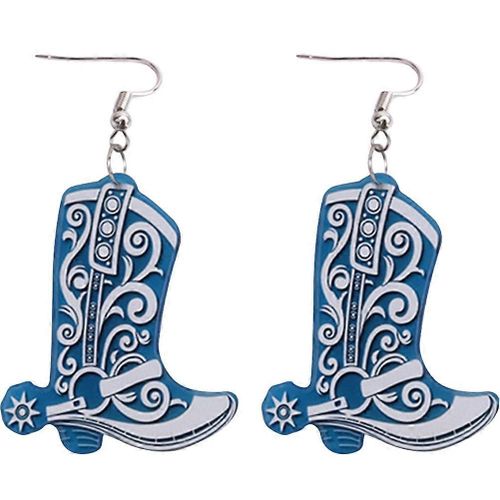 1 Paire Boucles D'oreilles Cow-Girl