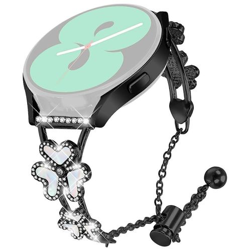 Band Metal Heart Clover Decor Pour Samsung Galaxy Watch3 Bracelet De Montre 41 Mm Remplacement