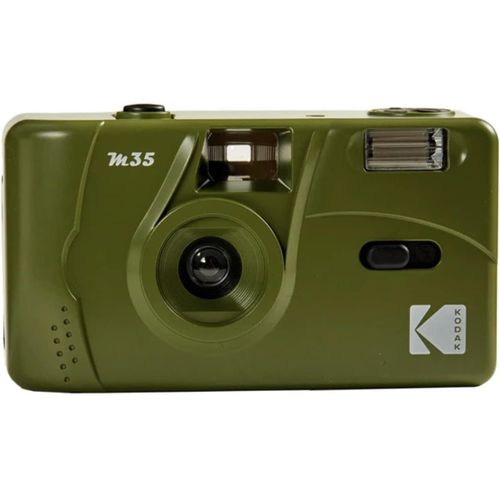 CLOUDDS_M35 Da00254-Appareil Photo Rechargeable 35Mm,Objectif Grand Angle Fixe,Viseur Optique,Flash Intégré,Pile Aaa ¿ Vert Olive