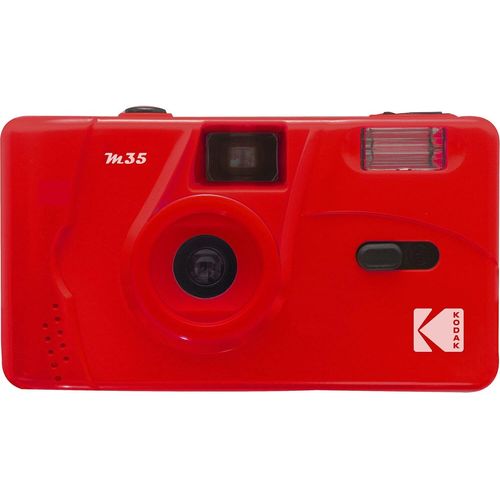 CLOUDDS_M35 Da00239-Appareil Photo Rechargeable 35Mm,Objectif Grand Angle Fixe,Viseur Optique,Flash Intégré,Pile Aaa ¿ Rouge