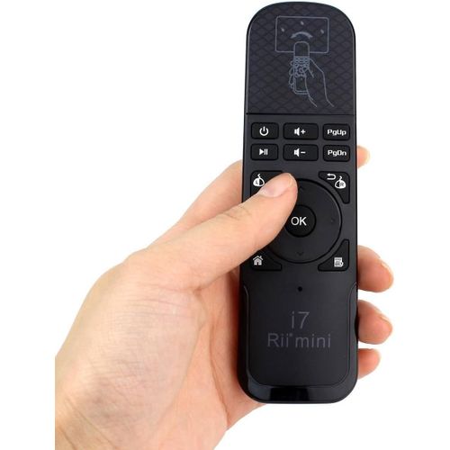 CLOUDDS_Mini I7 Wireless-Télécomande Avec Souris Gyroscopique Pour Smart Tv,Console(Xbox One-Xbox 360),Ordinateur(Windows-Mac-Linux)E Mini Pc