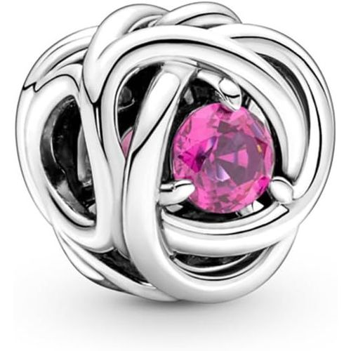 Ytseazn-Moments Charm Cercle Éternité En Argent Sterling Avec Zircones Cubiques