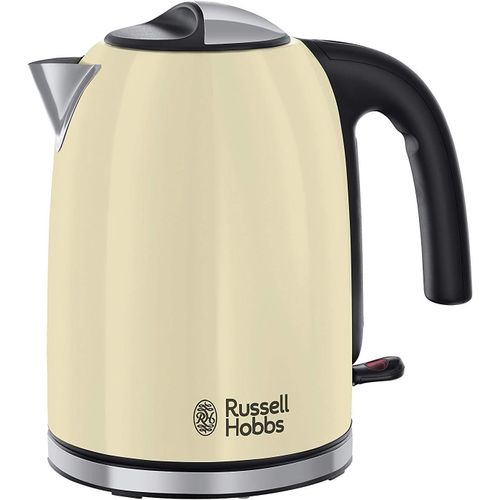 YEMAESRE-Bouilloire Electrique [Economie D'Energie] Colours Plus Crème (1,7L, 2400W, Ebullition Rapide, Ecoulement Parfait, Niveau D'Eau Visible, Filtre Anticalcaire Lavable) 20415-70