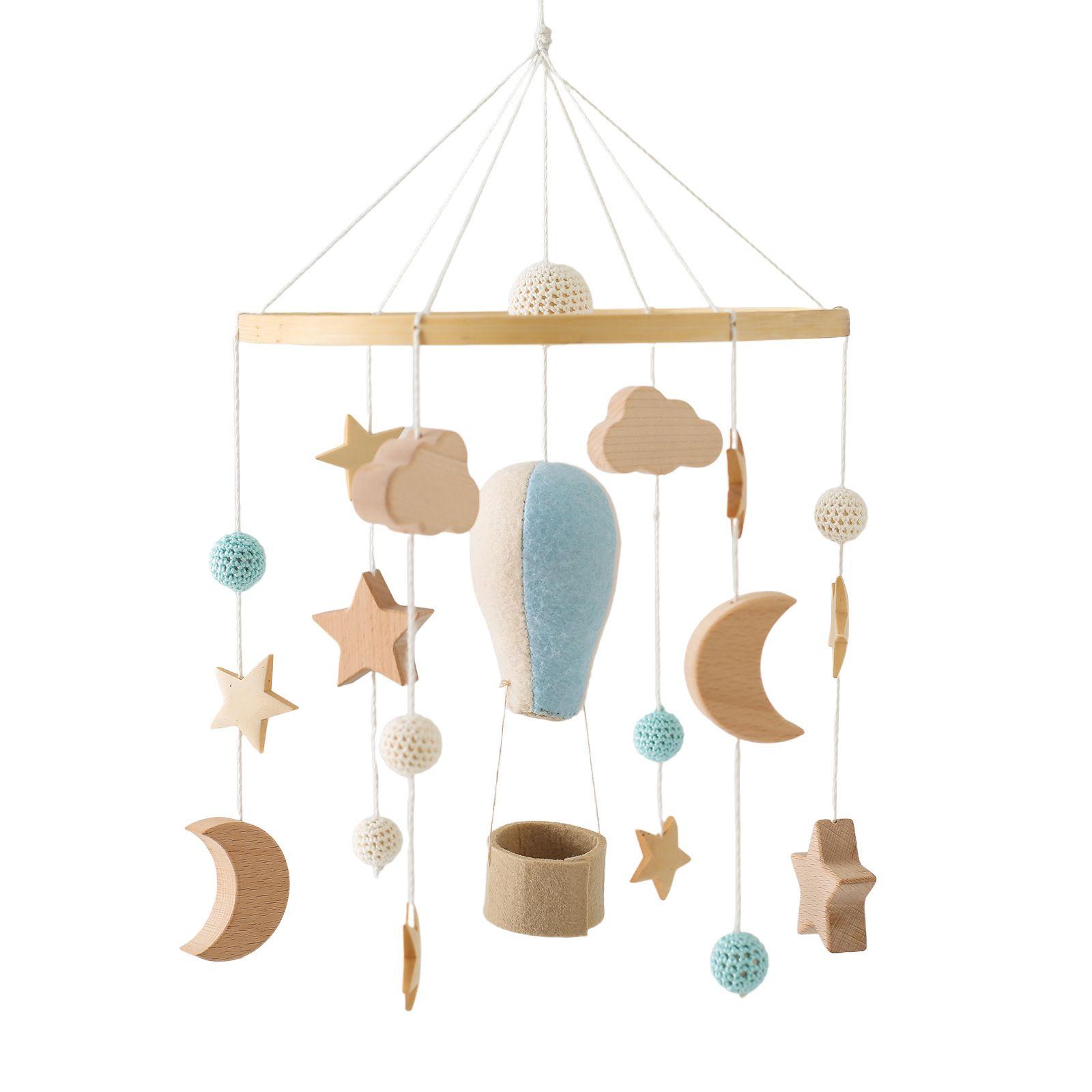 Arc-en-ciel Lit bébé mobile bébé en bois chambre d'enfant fille