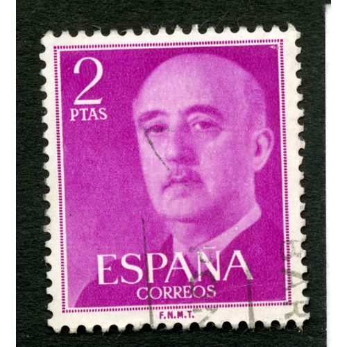 Timbre Oblitéré Espana , Correos, 2 Ptas
