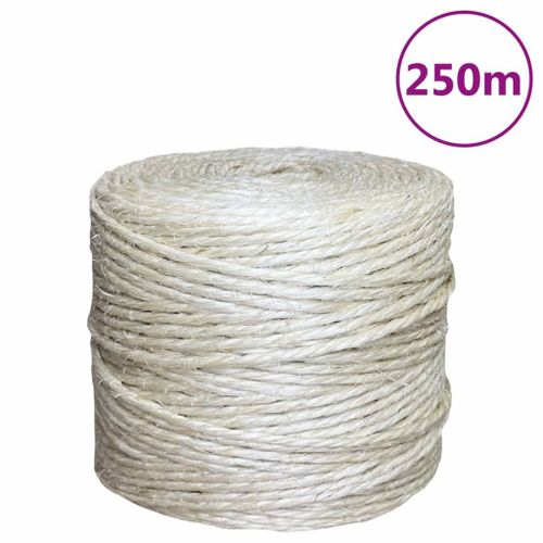 vidaXL Corde 100 % sisal 4 mm 250 m