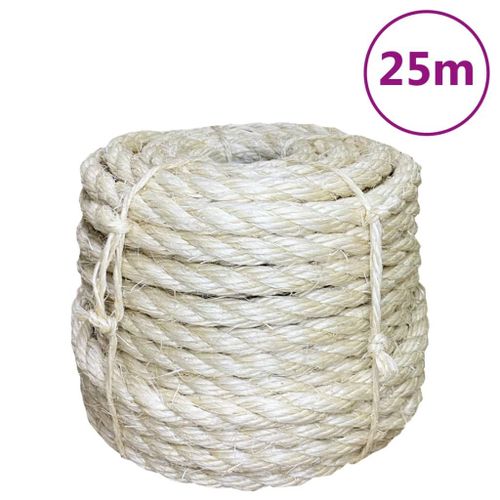 vidaXL Corde 100 % sisal 14 mm 25 m