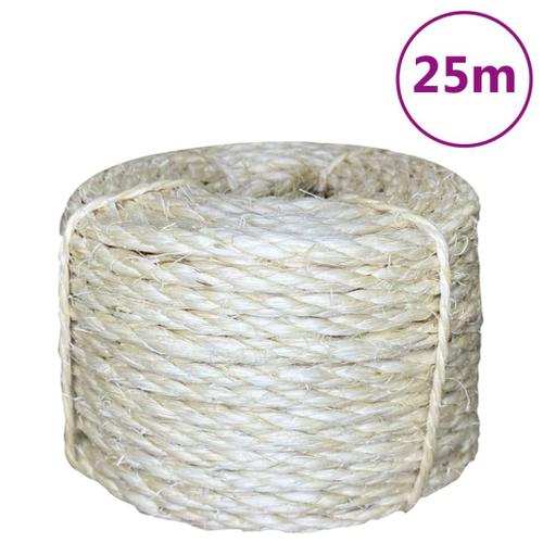 vidaXL Corde 100 % sisal 6 mm 25 m