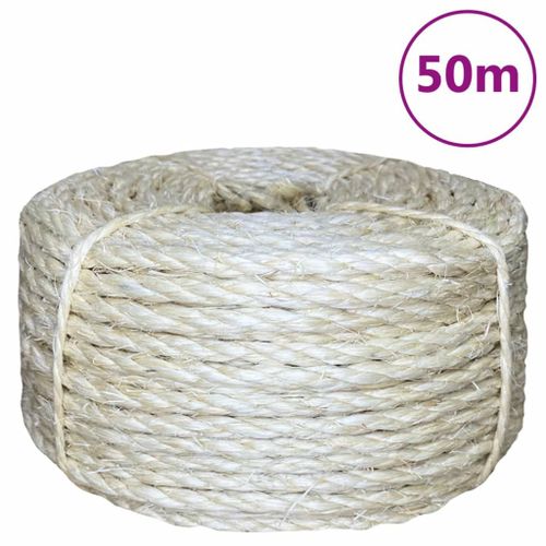 vidaXL Corde 100 % sisal 6 mm 50 m