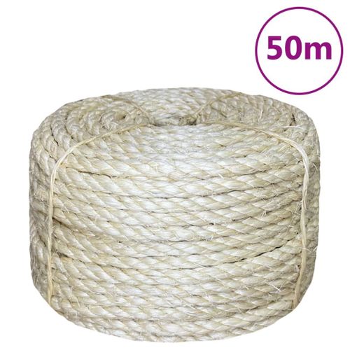 vidaXL Corde 100 % sisal 8 mm 50 m
