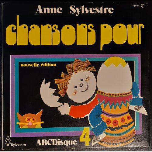 Disque Vinyle 45 Tours Anne Sylvestre Chansons Pour N°4
