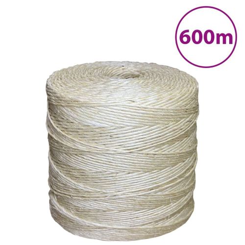 vidaXL Corde 100 % sisal 2 mm 600 m