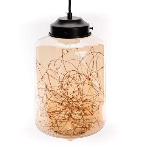 Lampe À Led Suspendu Ambre 30 Cm