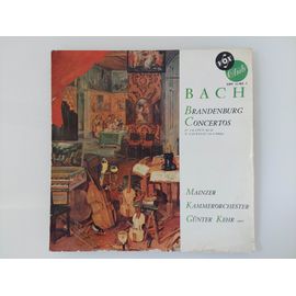 Disque Vinyle 33 Tours Bach Brandenburg Concertos N° 1 & 2 In F (En Fa) - N° 6 In B Flat (En Si Bémol)