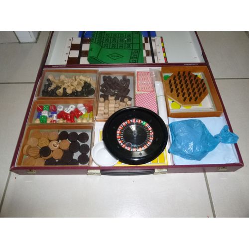 Ancienne Grande Mallette De Jeu De Société Des Années 60