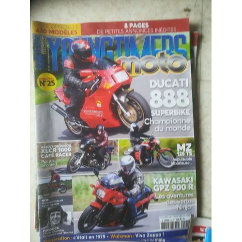 Youngtimers Moto 25 De 2017 Kawasaki Gpz900r,Ducati 888,Mz 125 Ts,Harley Xlcr1000 Cafe Racer,Montesa Cota 49,Chevallier,Zappa