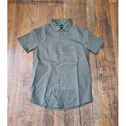 Chemise Manche Courte Kaki Bkl Taille 10 Ans