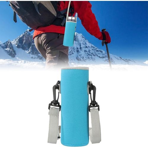 Yemaesre-Sac Isotherme Pour Bouteilles, Sac Bouteille Deau Portable, 1100ml Sac Isotherme Pour Bouteille D'eau, Sac À Bandoulière Pour Bouteille D'eau, Pour Poches De Sac À Dos De Randonnée, Bleu