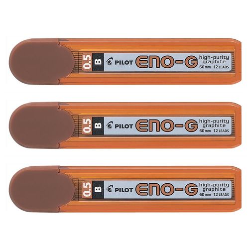 Pilot Lot De 3 Etuis 12 Mines Eno G-B 0.5 Mm