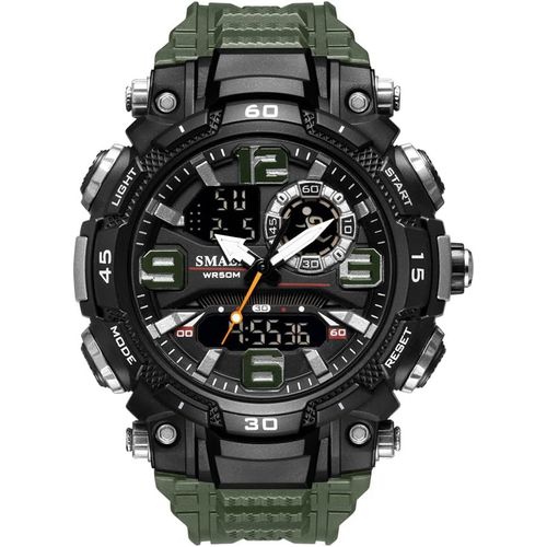 Homme Montre Digitale Etanche Outdoor Militaires Électronique Chronomètre Date Plastique Caisse Et Caoutchouc Ruban Sport Montres Bracelet