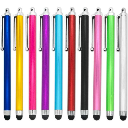 Lot De 10 Stylets Capacitifs Universels Pour Écran Tactile Compatible Avec Ipad, Iphone 6, 6s, 7, 7s, 8 Plus, Kindle, Samsung Note S5, S6, S7, Edge, S8 Plus, Tablette Numérique