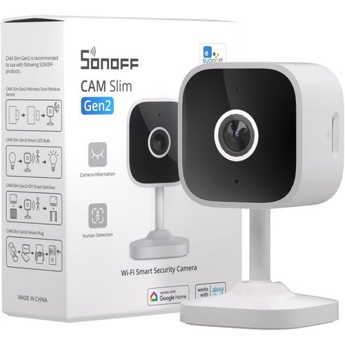 Caméra De Sécurité Intérieure, Moniteur De Bébé Avec Audio Et Vidéo, Caméra Pour Animaux De Compagnie Avec Application Pour Téléphone, Détection Humaine, (Cam-S2)