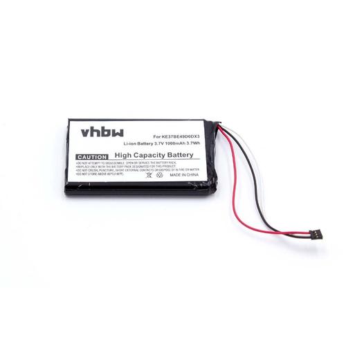 vhbw Li-Ion batterie 1000mAh (3.7V) pour système de navigation GPS Garmin Nuvi 2589LMT, Nuvi 2589LMT 5-inch comme AI32AI32FA14Y.