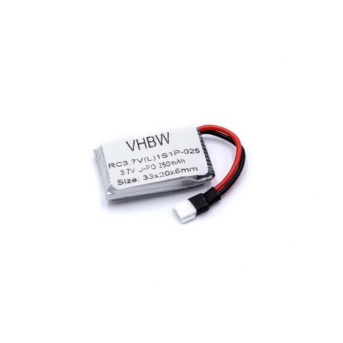 Vhbw Li-Polymer Batterie 250mah (3.7v) Compatible Avec Hubsan H107d, X4 H107 Modèles Réduits, Drone-Vhbw