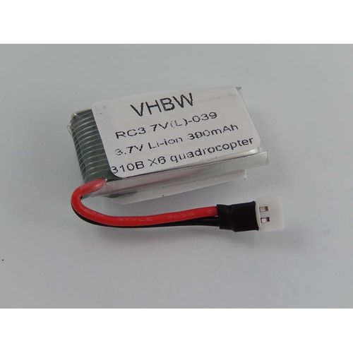Vhbw Batterie Compatible Avec Top Selling 310b X6 Quadrocopter Drone (390mah, 3,7v, Li-Polymère)-Vhbw