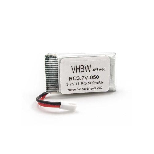 Vhbw Batterie Compatible Avec Quadcopter 20c Drone (500mah, 3,7v, Li-Ion)-Vhbw