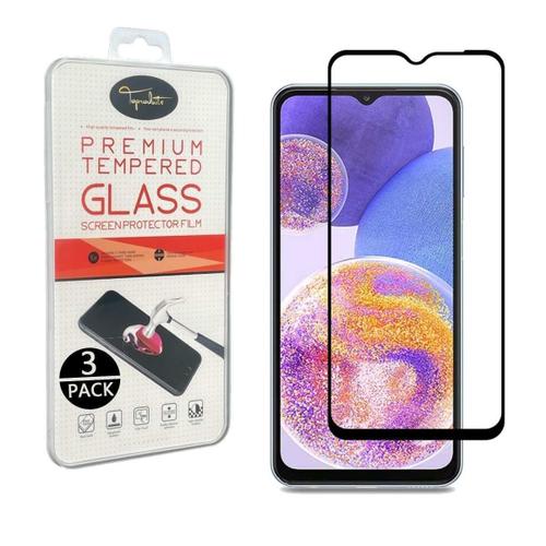 [3pack] Film De Protection En Verre Trempé Bords Noir Pour Samsung Galaxy A34 5g [Toproduits®]