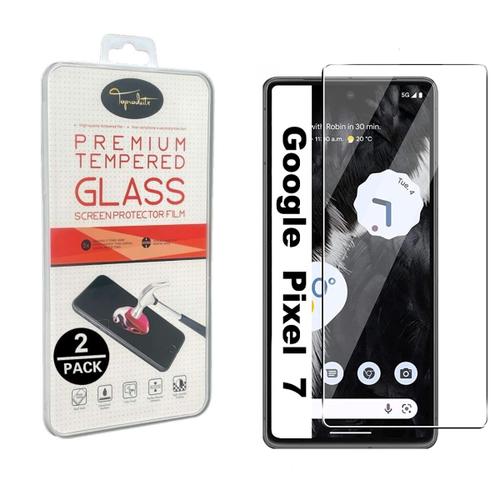 [2pack] Film De Protection 2.5d Verre Trempé Pour Google Pixel 7 [Toproduits®]