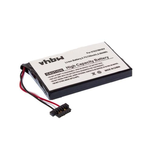 vhbw Batterie compatible avec Mitac Mio Moov 150 appareil GPS de navigation (720mAh, 3,7V, Li-ion)