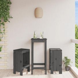 Tabourets De Bar En Bois Massif De Pin Lot De 2 | 40x36x75 Cm, Confortable Avec Repose-Pieds, Design Rustique Pour Patio Ou Balcon, Durable Et Resistant