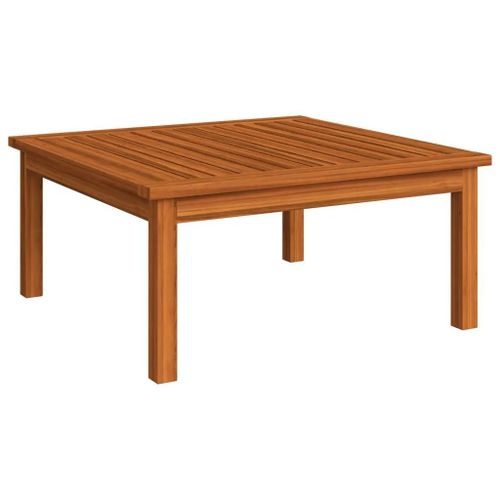 Table De Jardin En Bois D'acacia Massif | 63x63x30 Cm, Compact, Modulaire, Resistant Aux Intemperies