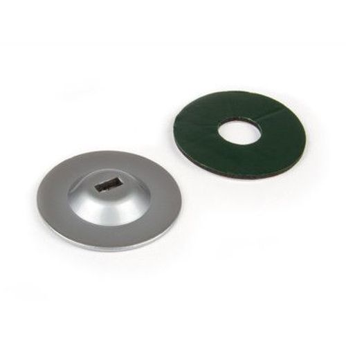 Hamlet Accessorio Blocco Cavi Piatto Argento per Notebook e Tablet 40x40mm Adesivo