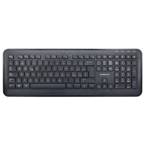Mediacom Kit Tastiera e Mouse Wireless Ergonomico 2.4G M-mck989 - Accessori Computer