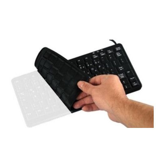 Active Key Tastiera USB QWERTZ Tedesco Fullsize Cablata per Ufficio Nera
