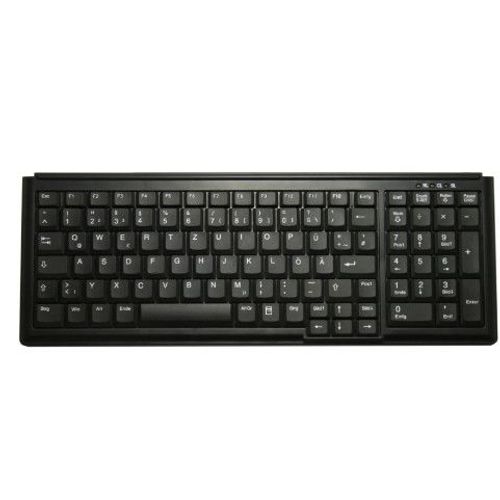 Active Key AK-7000 Tastiera USB QWERTZ Tedesco per Casa e Ufficio Nero
